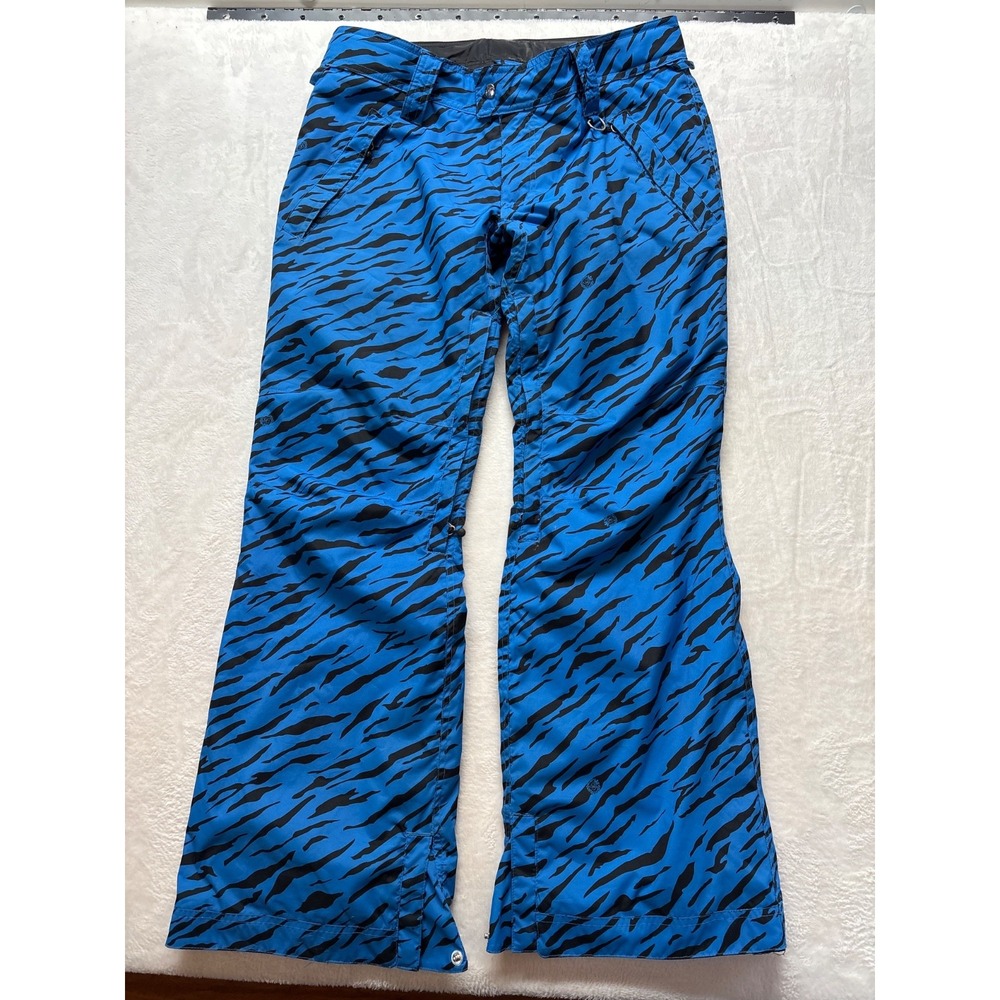 Betty Rides Zebra Stripe‎ Blue Snowboard Snow Ski Size Large